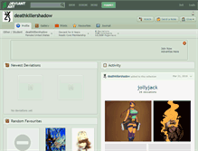 Tablet Screenshot of deathkillershadow.deviantart.com