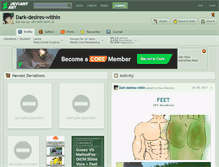 Tablet Screenshot of dark-desires-within.deviantart.com