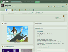 Tablet Screenshot of kittyclub.deviantart.com