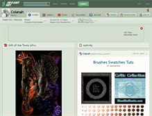 Tablet Screenshot of colanah.deviantart.com