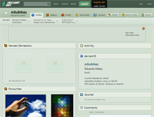 Tablet Screenshot of edudobay.deviantart.com