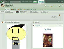 Tablet Screenshot of mrknight360.deviantart.com