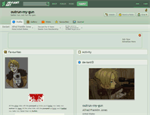 Tablet Screenshot of outrun-my-gun.deviantart.com
