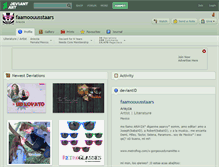Tablet Screenshot of faamoouusstaars.deviantart.com