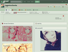 Tablet Screenshot of kagamineshanita.deviantart.com