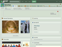 Tablet Screenshot of harumiya.deviantart.com