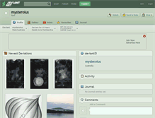 Tablet Screenshot of mysteroius.deviantart.com