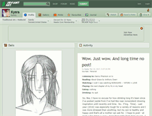 Tablet Screenshot of kysra.deviantart.com