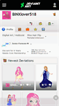Mobile Screenshot of binxlover518.deviantart.com