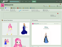 Tablet Screenshot of binxlover518.deviantart.com