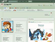 Tablet Screenshot of el-drago-800.deviantart.com