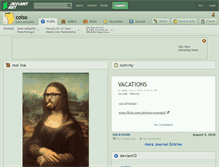 Tablet Screenshot of coiso.deviantart.com
