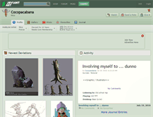 Tablet Screenshot of cocopacabana.deviantart.com