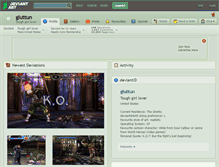 Tablet Screenshot of gluttun.deviantart.com