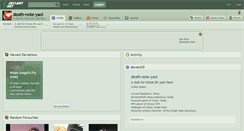 Desktop Screenshot of death-note-yaoi.deviantart.com