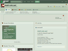 Tablet Screenshot of death-note-yaoi.deviantart.com