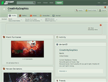 Tablet Screenshot of creativitygraphics.deviantart.com