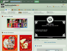 Tablet Screenshot of madmousemedia.deviantart.com