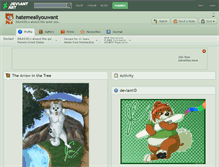 Tablet Screenshot of hatemeallyouwant.deviantart.com