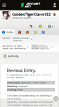 Mobile Screenshot of goldentigerclaws182.deviantart.com