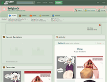 Tablet Screenshot of bellylov3r.deviantart.com