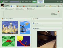 Tablet Screenshot of docura.deviantart.com