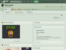 Tablet Screenshot of brain-sucker.deviantart.com