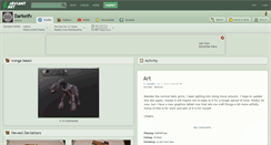 Desktop Screenshot of darkelfv.deviantart.com