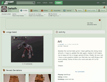 Tablet Screenshot of darkelfv.deviantart.com