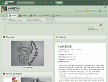 Tablet Screenshot of mansex18.deviantart.com