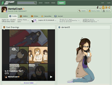 Tablet Screenshot of mentalcrash.deviantart.com