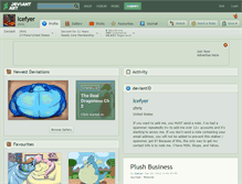 Tablet Screenshot of icefyer.deviantart.com