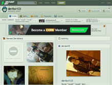 Tablet Screenshot of deviluv123.deviantart.com
