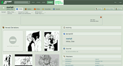 Desktop Screenshot of mortali.deviantart.com