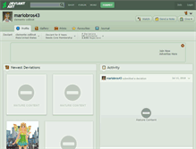Tablet Screenshot of mariobros43.deviantart.com