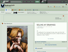 Tablet Screenshot of byakuya1619.deviantart.com
