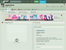 Tablet Screenshot of angellesstock.deviantart.com