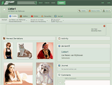 Tablet Screenshot of lieke1.deviantart.com