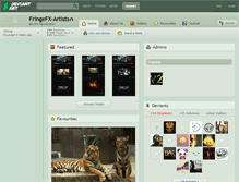 Tablet Screenshot of fringefx-artists.deviantart.com