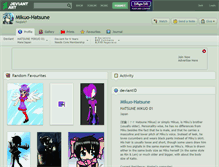 Tablet Screenshot of mikuo-hatsune.deviantart.com