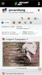 Mobile Screenshot of powerofsong.deviantart.com