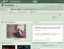 Tablet Screenshot of powerofsong.deviantart.com