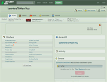 Tablet Screenshot of iamheretowarnyou.deviantart.com