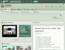 Tablet Screenshot of chupagirl.deviantart.com