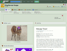 Tablet Screenshot of king-bowser-koopa.deviantart.com