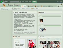 Tablet Screenshot of gintama-cosplay.deviantart.com