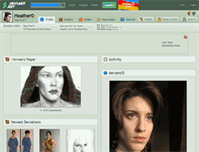 Tablet Screenshot of heatherd.deviantart.com