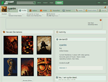 Tablet Screenshot of cyanim.deviantart.com