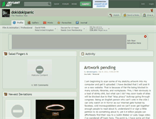 Tablet Screenshot of dokidokipanic.deviantart.com