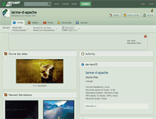 Tablet Screenshot of larme-d-apache.deviantart.com